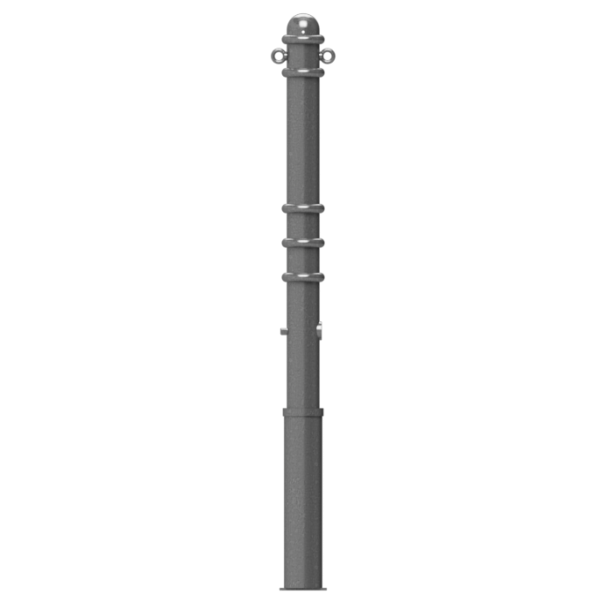 Ornamental bollard | Series 479B | � 76 mm | removable, self-engaging lockwith hot-dip galvanized ground socket part-no. 476.40approx. 400 mm below ground | with triangular locking mechanism acc. with DIN 3223 | with 2 eyelets